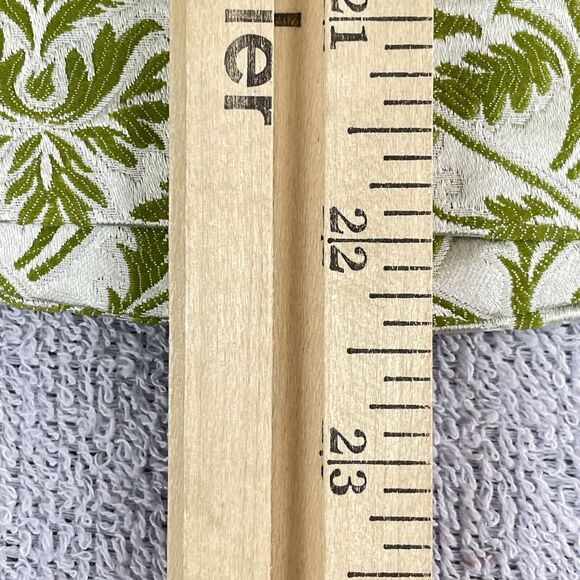 Escada Couture Silver Jacquard Skirt Suit Women’s Size 42 Green White Germany - Picture 15 of 16